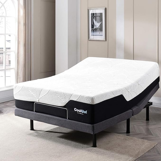 Cool Gel Chill 14 Inch Medium Firm Memory Foam Mattress Full Size, with 2 Bonus Cool Gel Memory Foam Bed Pillows, 14" with Pressure Relief, CertiPUR-US Certified, Cooling Full Mattress in a Box