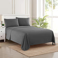 Queen Size Bed Sheets - Breathable Luxury Sheets with Full Elastic & Secure Corner Straps Built In - 1800 Supreme Collection Extra Soft Deep Pocket Bedding, Sheet Set, EXTRA DEEP pocket - Queen, Gray
