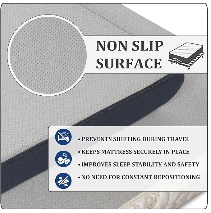 Foamma 12” x 30” x 80” Camper/RV Travel Gel Memory Foam Bunk Mattress, Organic Cotton Cover, Made in USA, Comfortable, Travel Trailer, CertiPUR-US Certified