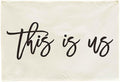 This Is Us Rectangular Canvas Banner-Flag Wall Sign Decor for Teen Friends Husband,Farmhouse Home Living Room Bedroom Reading Room Office Wall Decor-Baby Shower Birthday Christmas Gift