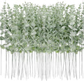 100 Pcs Eucalyptus Stems Faux Greenery Artificial Eucalyptus Leaves Eucalyptus Decor Greenery Stems Faux Greenery Branches for Wedding Centerpiece Flowers Bouquet Farmhouse Home Decor (Light Green)