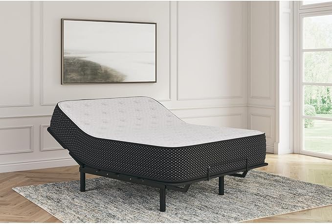 Signature Design by Ashley Limited Edition Plush 12 Inch Hybrid Mattress with Gel Memory Foam and Edge Support for Cool Sleep and Pressure Relief, Twin, Fiberglass Free, Mattress In A Box