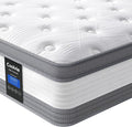 Coolvie King Mattress 12 Inch Hybrid Mattresses King Size Bed Mattress in A Box Mattresses Individual Pocket Springs with Memory Foam Layer Provide Motion Isolation & Cool Sleep