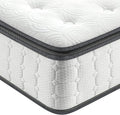 Vesgantti Queen Mattresses 12 Inch Hybrid Pillow Top Queen Size Mattress in a Box, Memory Foam and Pocket Coil Innerspring Mattresses, Cooling & Silent Sleep, Pressure Relief, Medium Feel