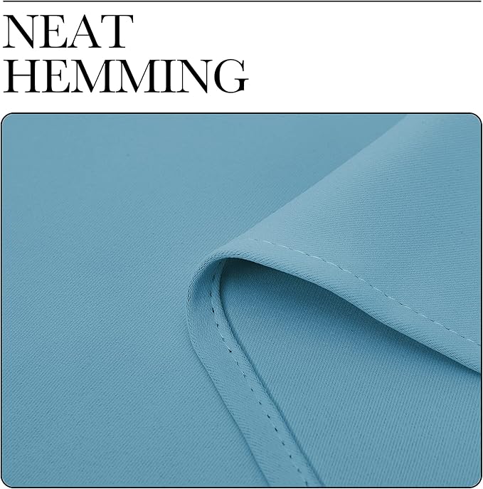 NICETOWN Thermal Insulated Curtains Blackout Draperies, Window Treatment Solid Grommet Room Darkening Drape Panels for Bedroom (Teal Blue, Set of 2, 34 by 72 inches Long)