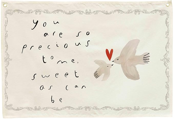 You Are So Precious-Nursery Rectangular Canvas Banner-Boho Flag Wall Sign Decor for Toddler Boy Girl Kids,Baby Room Above Crib Bedroom Playroom Reading Room Decor-Baby Shower Birthday Christmas Gift