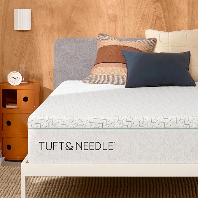 Tuft & Needle Original Hybrid Medium Full Mattress, Adaptive Foam, Individually-Wrapped Coils, Cooling Pressure Relief, 100 Night Trial, Fiberglass-Free, CertiPUR-US, 10-Year Limited Warranty