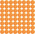 Auihiay 64 PCS Full Hydrangea Flowers, Silk Hydrangea Artificial Flowers Heads with Stems, Artificial Hydrangea Flowers for Wedding Centerpieces, Home, Garden, Baby Shower Decoration (Orange)