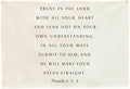 Trust in the Lord Christian Bible Verse Scripture Rectangular Canvas Banner-Flag Poster Wall Sign Decor for Toddler Boy Girl Kids,Nursery Baby Room Bedroom Decor-Baby Shower Birthday Christmas Gift