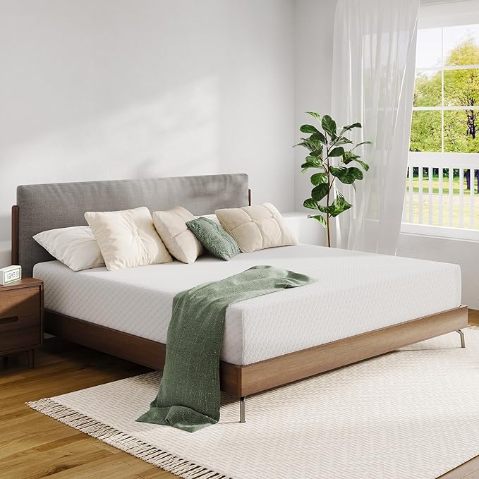 Novilla 14 Inch Queen Mattress, Queen Size Memory Foam Mattress for Pressure Relief & Supportive, Cool Refreshing Sleep Mattrerss in a Box, CertiPUR-US Certified Mattress, Medium Firm