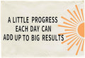 Mental Health Inspirational Rectangular Banner-Positive Affirmation Flag for Kids Teen Counselor Teacher,Classroom Therapy Office Homeschool Reading Room Wall Decor-A Little Progress Each