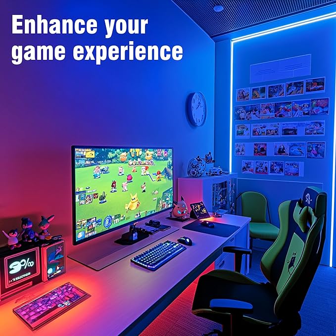 VOLIVO LED Strip Lights for Bedroom 200ft, Smart Bluetooth RGB Light Strips with App Control & Music Sync, Color Changing LED Lights for Room, Home, Party Decor