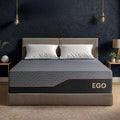 EGOHOME 14 Inch Twin XL Mattress, Copper Gel Memory Foam Mattress for Pain Relief, Therapeutic Mattress in a Box, CertiPUR-US Certified, Fiberglass Free Medium Mattress, Black