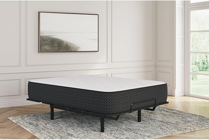 Signature Design by Ashley Limited Edition Plush 12 Inch Hybrid Mattress with Gel Memory Foam and Edge Support for Cool Sleep and Pressure Relief, Twin, Fiberglass Free, Mattress In A Box