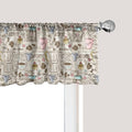 Ambesonne Modern Window Valance Pack of 2, Coffee Time Vintage Espresso Machine Cupcakes Beans Design, Rod Pocket Curtain Valances for Kitchen Bedroom, 54" X 18", Pale Pink Beige