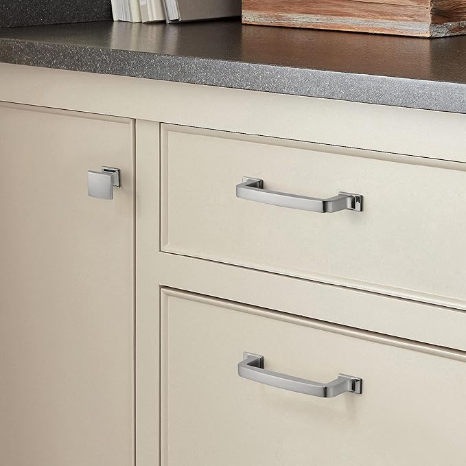 Khtumeware 6 Pack 6-1/4 Inch Drawer Pulls - Satin Nickel Kitchen Hardware