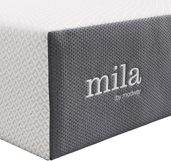 Modway MOD-7102-WHI Mila 12" Twin Mattress, White