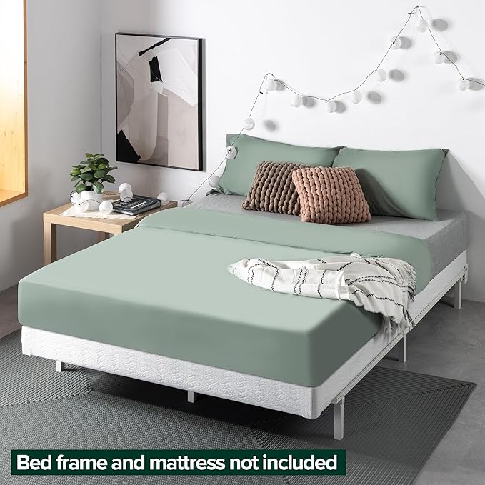 ZINUS 5 Inch Queen Metal Smart Box Spring with Quick Assembly, Mattress Foundation, Strong Metal Frame, Easy Assembly