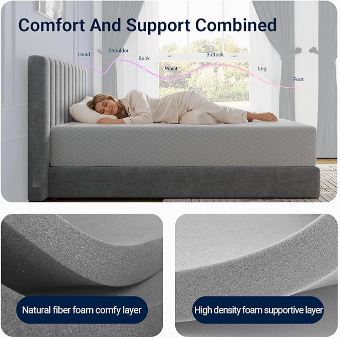 Avenco Queen Mattress, 12 Inch Queen Memory Foam Mattress in a Box for Refresh Sleep & Pressure Relief, CertiPUR-US Certified Soft Queen Size Mattresses