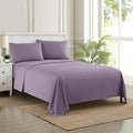 King Size Sheets - Breathable Luxury Bed Sheets with Full Elastic & Secure Corner Straps Built In - 1800 Supreme Collection Extra Soft Deep Pocket Bedding Set, Sheet Set, King, Plum