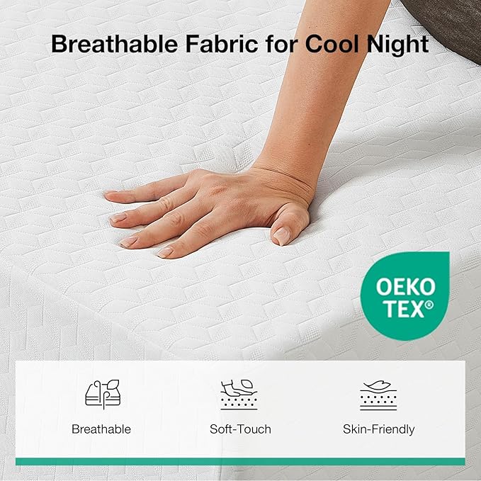 Novilla Full Size Mattress, 10 Inch Memory Foam Mattress Full for Supportive & Pressure Relief, Removable Washable Cover,CertiPUR-US Certified Mattresses in a Box, Firm