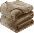 HOZY Soft Twin Size Blanket for All Season Lightweight Thermal Fleece Summer Autumn Fall Winter Spring Blankets for Twin/Twin XL Extra Long Bed Couch Sofa,66x90 Inches,Taupe