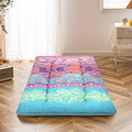 MAXYOYO Bohemian Floor Bed, Japanese Futon Mattress, Narrow Twin Single Bed, Foldable Roll Up Camping Cot for Adults