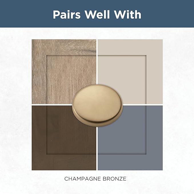 Franklin Brass Adjusta-Pull (5-Pack) Adjustable Drawer Pulls | Fits 1-3/8 to 4 Inch Hole Centers | Champagne Bronze Cabinet Handles| Francisco P44364-CZ-B