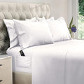DREAMCARE King Size Sheets Set – 6 pcs Cooling Bed Sheets – up to 21” Deep Pocket King Sheet Set – 2500 Supreme Collection – Extra Soft 100% Brushed Microfiber Hotel Luxury with Side Pocket – White
