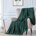 Walensee Fleece Blanket Plush Throw Fuzzy Lightweight (Throw Size 50x60 Forest Green) Super Soft Microfiber Flannel Blankets for Couch, Bed, Sofa Ultra Luxurious Warm and Cozy for All Seasons
