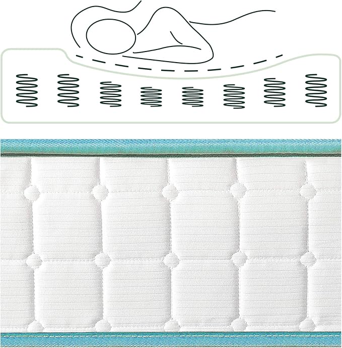 ZINUS 10 Inch Tight Top Spring Mattress, Twin, Innerspring Mattress, CertiPUR-US Certified, Mattress in A Box