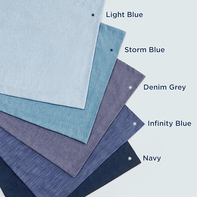 Bedsure Full Comforter Set - Storm Blue Soft Bedding for All Seasons, Cationic Dyed Bed Set, 3 Pieces, 1 Full Size Comforter (82"x86") and 2 Pillow Shams (20"x26"+2")