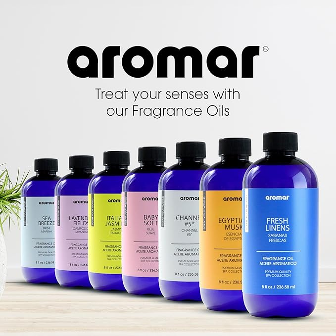 AROMAR Premium Fragrance Oil - Essential Oil for Diffusers & Home Aromatherapy - Egyptian Musk - 8oz