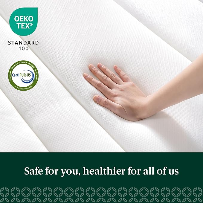ZINUS 12 Inch True Support Hybrid Mattress [New Version], Full, Fiberglass Free, Medium Feel, Motion Isolation, Certified Safe Foams & Fabric, Mattress in A Box