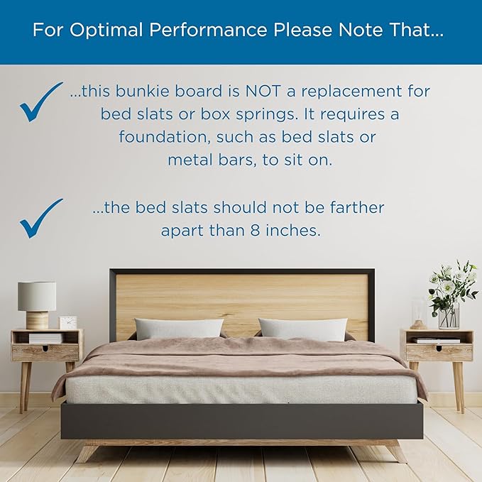 Meliusly Premium 10mm Bunkie Board Twin 2-Pack (38x75'') Patent Pending Low Profile Bed Board Design - Breathable, Noise Minimizing, Moisture Resistant Bunkieboards, Low Profile Bed Support