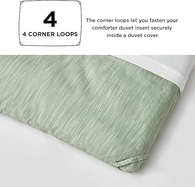 Bedsure Queen Comforter Set - Celadon Green Soft Bedding for All Seasons, Cationic Dyed Bed Set, 3 Pieces, 1 Queen Size Comforter (90"x90") and 2 Pillow Shams (20"x26"+2")