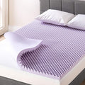Best Price Mattress 2 Inch Egg Crate Memory Foam Mattress Topper with Soothing Lavender Infusion, CertiPUR-US Certified, Dorm Essentials, Twin XL