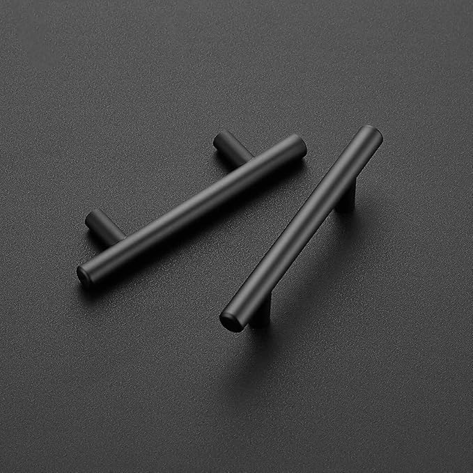 Ravinte 40 Pack 6 inch Cabinet Pulls Matte Black Stainless Steel Kitchen Cupboard Handles Cabinet Handles 3.5” Hole Center