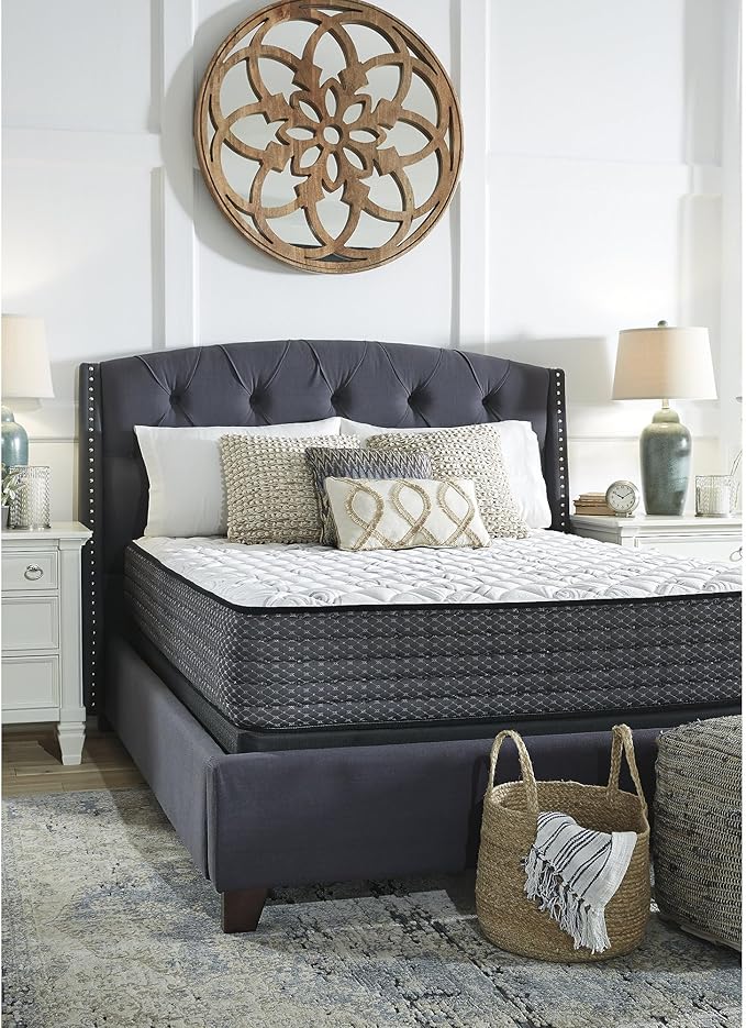 Signature Design by Ashley Full Size Limited Edition 11 inch Firm Hybrid Mattress with Lumbar Support Gel Memory Foam, Fiberglass Free, Mattress In A Box
