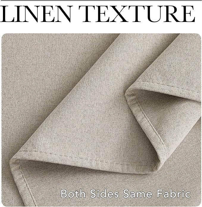 NICETOWN Linen 100% Blackout Insulated Patio Curtain 84" Long Burg, 1 Panel, 100" Width, Farmhouse Completely Blackout Window Treatment Thermal Drape for Living Room/Doorway/Sliding Door