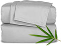 Short Queen Sheets by Pure Bamboo for RV Camper (60"x75") - Genuine 100% Organic Viscose Derived from Bamboo Bed Sheet Set, Soft & Cooling, Lifetime Quality Promise (Short Queen, Silver Pearl)