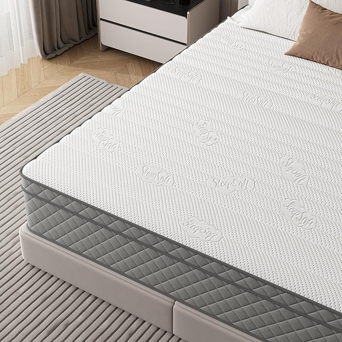 PurrJoys Full Mattress, 12 Inch Hybrid Double Mattress with Cooling Gel Memory Foam and Pocket Springs, CertiPUR-US Certified, Medium Firm