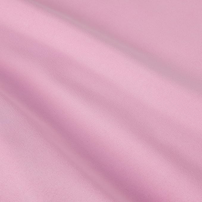 Amazon Basics 5 Piece Soft Microfiber Kid's Bed-in-a-Bag Bedding Set, Twin, Pink, Solid