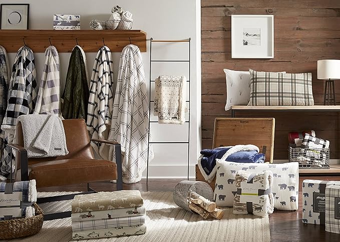 Eddie Bauer - King Sheet Set, Warm Breathable Cotton Flannel Bedding with Deep Pockets, Brushed for Extra Softness, Cozy Home Decor, Oeko-Tex Certified (Retriever Adventure, King)