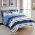 Sweet Home Collection 5 Piece Comforter Set Bag Solid Color All Season Soft Down Alternative Blanket & Luxurious Microfiber Bed Sheets, Mediterranean, Twin