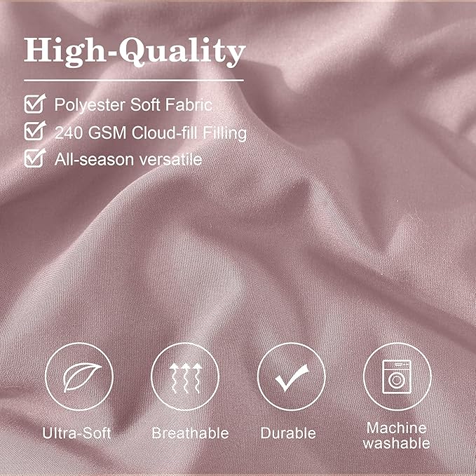 Monbix Queen Comforter Set - 7 Pieces Zephyr Bed in a Bag Queen Bedding Sets with Comforters, All Seasons Down Alternative Comforter Bed Set with Sheets,Pillowcases & Shams