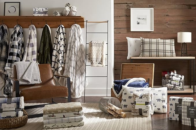 Eddie Bauer - Twin Sheet Set, Warm Breathable Cotton Flannel Bedding with Deep Pockets, Brushed for Extra Softness, Cozy Home Decor, Oeko-Tex Certified (Retriver Adventure, Twin)