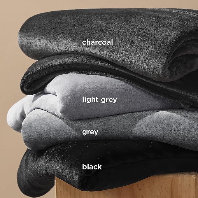 Bedsure GentleSoft Fleece Blankets King Size Black - Bed Blanket Soft Lightweight Plush Cozy Fuzzy Luxury Microfiber, 108x90 inches