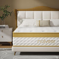 Cooling Gel Memory Foam Hybrid Mattress, 12 Inch King Size Mattress in A Box with Pocket Springs for Back Pain & Pressure Relief, Medium Firm Feeling with CertiPUR-US Certified Foam