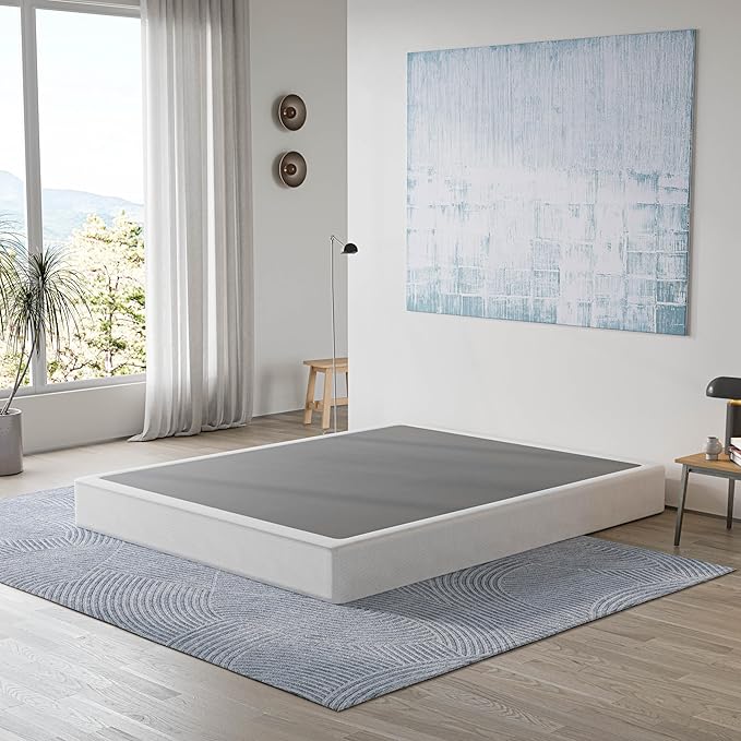 King Box Spring, 5 Inch Low Profile Boxspring for King Bed Strong Metal Frame Mattress Foundation, Quiet Noise-Free,Easy Assembly, 3000lbs Max Weight Capacity
